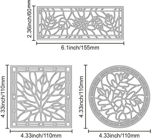 GLOBLELAND Autumn Leaves Stamp Frame Cutting Dies for Card Making Metal Fall Leaves Stamp Frame Die Cuts Cutting Dies Templates for Scrapbooking Journal Paper Craft Decor in Saudi Arabia