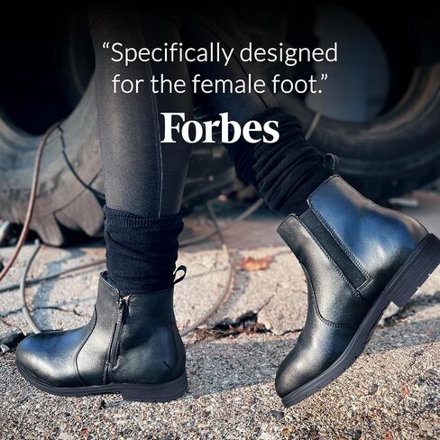 Xena Workwear Omega EH Steel Toe Women's Chelsea Work Boots, Slip Resistant, ASTM F2413-24 Certified, OSHA Compliant, Electrical Hazard EH, Full-Grain Leather in Saudi Arabia