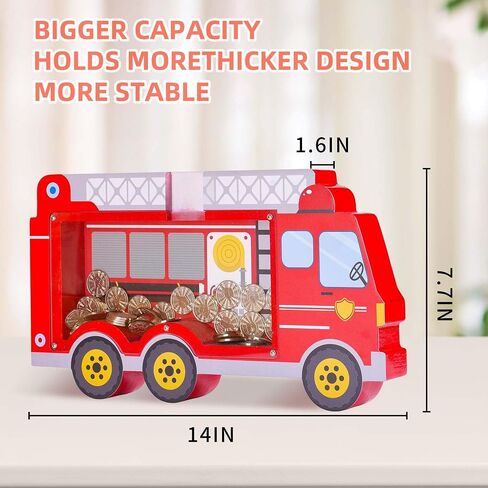 Wooden Dinosaur Piggy Bank Boalord for Boys Kids Girls Clear Money Coin Bank Toy Toddler عيد ميلاد in Kuwait