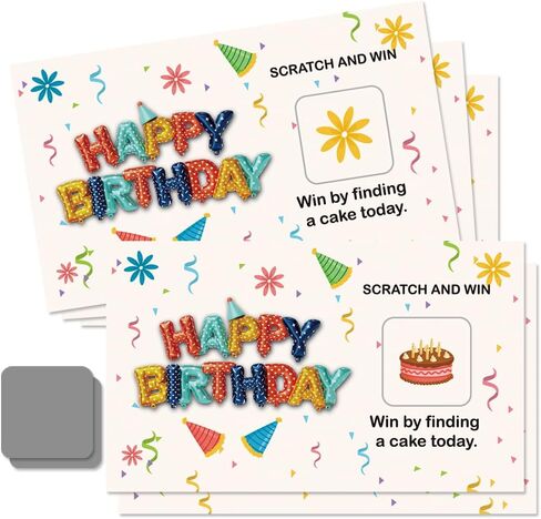 50 Psc Berry Scratch off Game Cards, Sweet Berry Pink Scratch Cards for Birthday Baby Shower Party, Blueberry Strawberry Party Supplies, Lottery Prize Raffle Tickets, Berry Theme Party in Kuwait