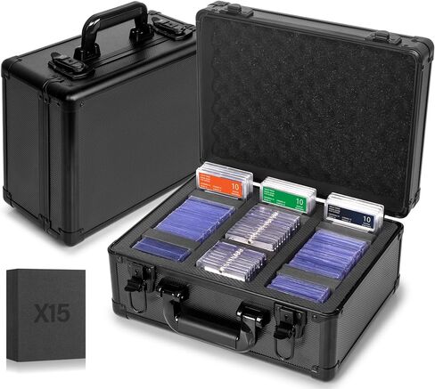 صندوق تخزين البطاقات المتدرج ، علبة تخزين لوادر Top Loaders ، صندوق بطاقة التداول الرياضي ، بطاقات SLAB CASE PSA MTG CSG BGS SGC Magnetic Card حامل ، حالة حمل مقاومة للماء ، مربعات تخزين المصنفة المصغرة in Kuwait