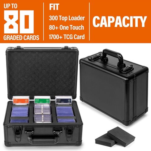 صندوق تخزين البطاقات المتدرج ، علبة تخزين لوادر Top Loaders ، صندوق بطاقة التداول الرياضي ، بطاقات SLAB CASE PSA MTG CSG BGS SGC Magnetic Card حامل ، حالة حمل مقاومة للماء ، مربعات تخزين المصنفة المصغرة in Kuwait