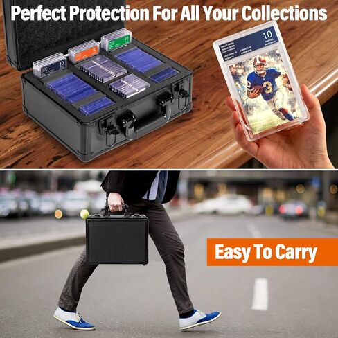 صندوق تخزين البطاقات المتدرج ، علبة تخزين لوادر Top Loaders ، صندوق بطاقة التداول الرياضي ، بطاقات SLAB CASE PSA MTG CSG BGS SGC Magnetic Card حامل ، حالة حمل مقاومة للماء ، مربعات تخزين المصنفة المصغرة in Kuwait