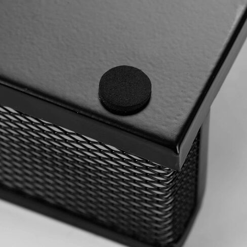 حامل أقلام لتنظيم مكتب Ludato للمكتب، 4 مقصورات تخزين حامل أقلام شبكي أسود لملحقات مكتب المكتب in Kuwait