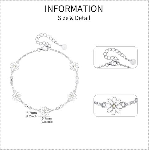 URONE 925 Sterling Silver Bracelet Homps for Women in Saudi Arabia
