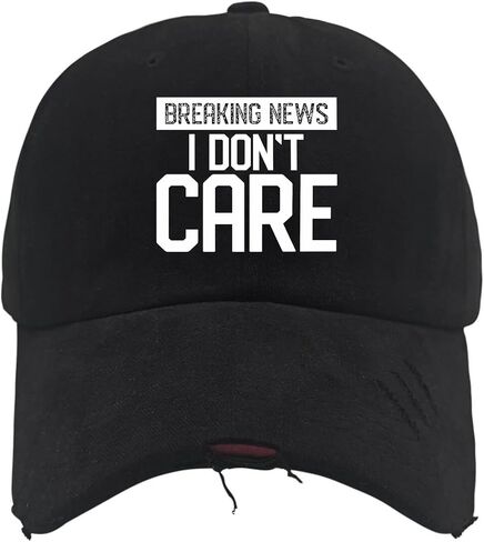 Breaking News: I Don't Care Golf Hat Mom Hat AllBlack Fishing Hat Gifts for Him Golf Hat in Saudi Arabia