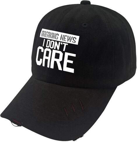 Breaking News: I Don't Care Golf Hat Mom Hat AllBlack Fishing Hat Gifts for Him Golf Hat in Saudi Arabia