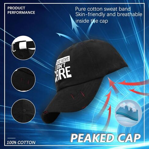 Breaking News: I Don't Care Golf Hat Mom Hat AllBlack Fishing Hat Gifts for Him Golf Hat in Saudi Arabia