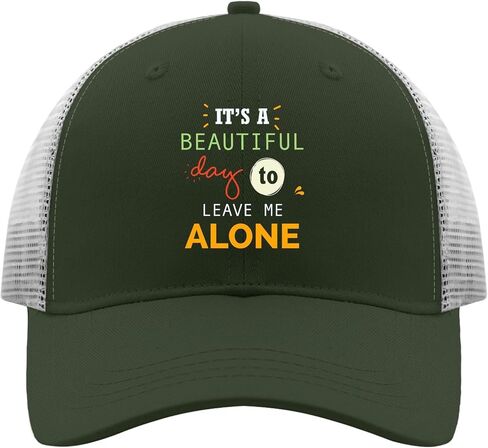 It's A Beautiful Day to Leave Me Alone Golf Hat Gym Hat Apricot Baseball Hat Gifts for Her Running Cap in Kuwait