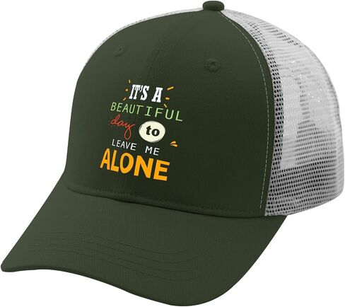 It's A Beautiful Day to Leave Me Alone Golf Hat Gym Hat Apricot Baseball Hat Gifts for Her Running Cap in Kuwait