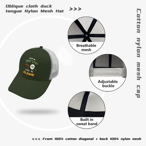 It's A Beautiful Day to Leave Me Alone Golf Hat Gym Hat Apricot Baseball Hat Gifts for Her Running Cap in Kuwait