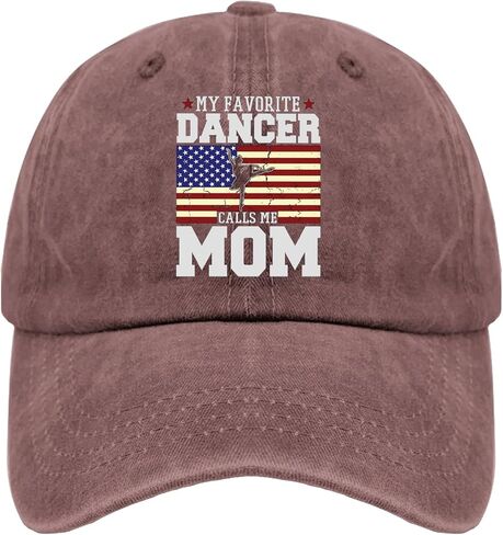 My Favorite Dancer Calls Me Mom Hat Women Hats Pigment Black Black Bucket Hat Gifts for Men Hiking Cap in Saudi Arabia