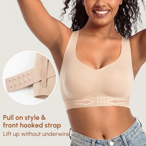 BACK POSTURE PARTURE BRA للنساء اللاسلكيون ، البيج ، مقابل 34A 34B 34C in Saudi Arabia