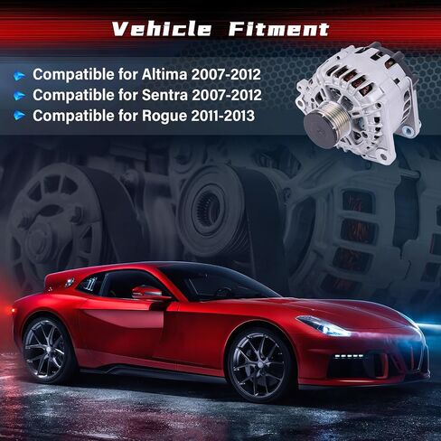 المولد لنيسان Altima Sentra 2007 2008 2008 2010 2011 2012 لـ Rogue 2011 2012 2013 For Rogue Select 2014 2015 استبدال المولد 11258،11458،400-40102،23100-JA02A ، 23100-JA04A in Saudi Arabia
