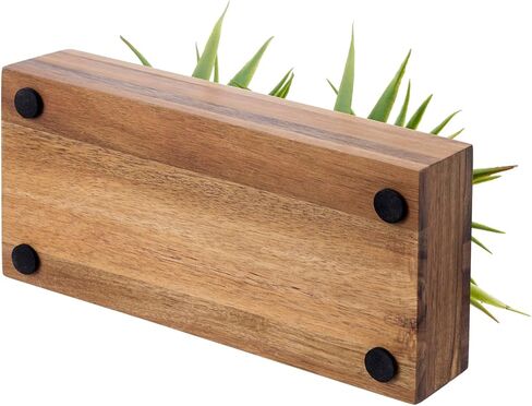 MyGift Artificial Eucalyptus Plant in Black Wood Decorative Planter Pot, Realistic Faux Indoor Greenery in Container for Tabletop Centerpiece Décor in Saudi Arabia