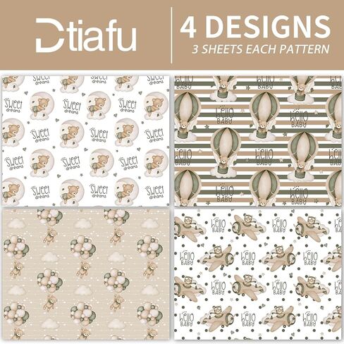 Dtiafu Cat Wrapping Paper - 8 Pcs 4 Various Kitty Kitten Design Folded Flat for Kids Birthday Baby Shower Cat Lovers - 20 X 28 Inch Per Sheet in Kuwait
