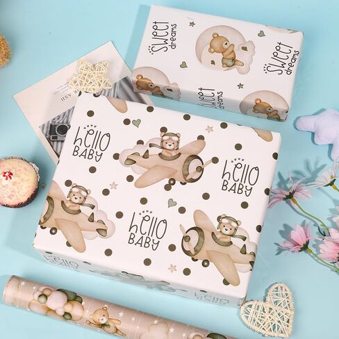 Dtiafu Cat Wrapping Paper - 8 Pcs 4 Various Kitty Kitten Design Folded Flat for Kids Birthday Baby Shower Cat Lovers - 20 X 28 Inch Per Sheet in Kuwait