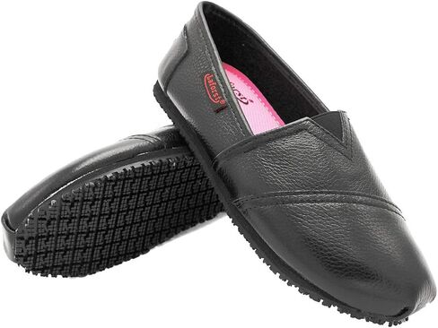 Laforst Womens Leather Nonslip Server نادلة ممرضة زلة على جوارب مجانية شقة in Kuwait