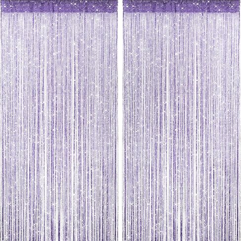 2 Pieces Pink Glitter String Curtains, 39x79 Inch Doorway Beads Curtains, String Curtain for Doorway, Room, Closet Partition, Windows Wedding Party Boho Tassel Home Decoration in Saudi Arabia