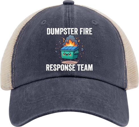 فريق الاستجابة لمقدميبة Fire Fire Firet Fire Fire Meme Hat for Men Funny Baseball Cap Low Profile in Kuwait