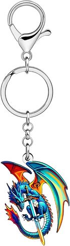 Weveni acrylic fantasy dragon keychain keychain car chain chain chain insories dragon gifts for women boys teen girls bag charms in Saudi Arabia
