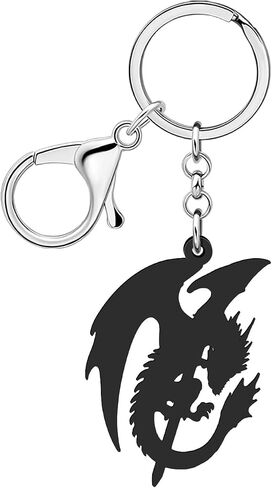 Weveni acrylic fantasy dragon keychain keychain car chain chain chain insories dragon gifts for women boys teen girls bag charms in Saudi Arabia