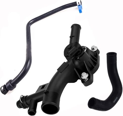 Engine Coolant Housing Water Outlet fit for 11-16 Chevy Cruze, 12-20 Sonic, 15-20 Trax, 13-21 Encore Replaces 25193922, 15-11105, 902-846, 55565334, 1511105, 902846 | with Hoses in Saudi Arabia