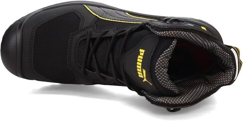 PUMA Men's Rock 6" Composite Toe Industrial Boot, Black, 8.5 in Saudi Arabia