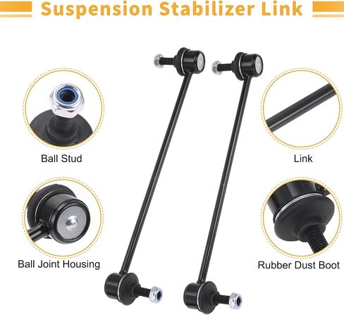 X AUTOHAUX 2pcs Front Sway Bar Links Stabilizer Link Kit for Volvo V60 XC70 XC60 Suspension Kit No.1377849/6G9N3B438BA/30648461/31658608 in Saudi Arabia