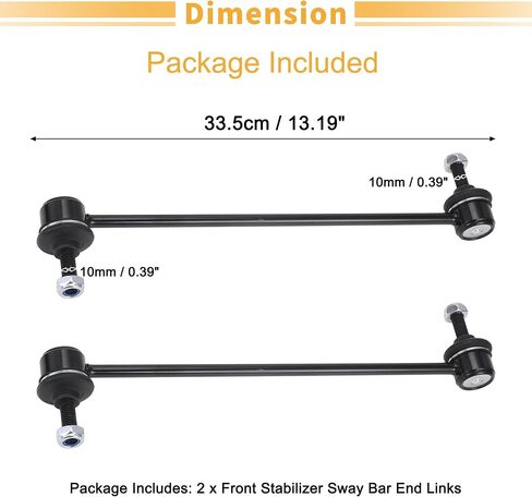 X AUTOHAUX 2pcs Front Sway Bar Links Stabilizer Link Kit for Volvo V60 XC70 XC60 Suspension Kit No.1377849/6G9N3B438BA/30648461/31658608 in Saudi Arabia