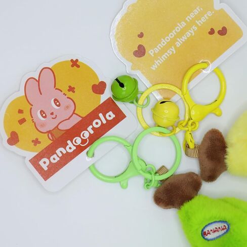 Plush Banana Keychain,shake for sound, decorative accessories, gifts, handbags, wallets, backpacks, car keychain in Saudi Arabia