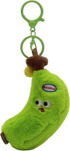 Plush Banana Keychain,shake for sound, decorative accessories, gifts, handbags, wallets, backpacks, car keychain in Saudi Arabia