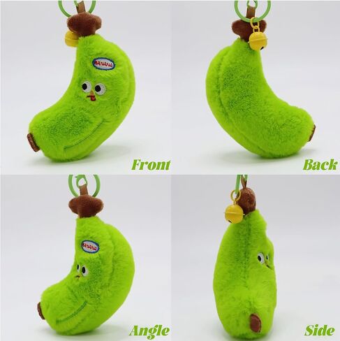 Plush Banana Keychain,shake for sound, decorative accessories, gifts, handbags, wallets, backpacks, car keychain in Saudi Arabia