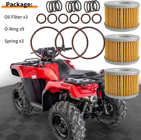مرشح الزيت والربيع O-Ring لـ Honda Fourtrax 250 300 400 500 600 650 XR250R XR250L XR350R TRX300/TRX300EX/TRX400FW/TRX300FW in Saudi Arabia