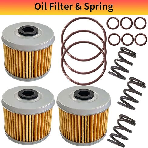مرشح الزيت والربيع O-Ring لـ Honda Fourtrax 250 300 400 500 600 650 XR250R XR250L XR350R TRX300/TRX300EX/TRX400FW/TRX300FW in Saudi Arabia
