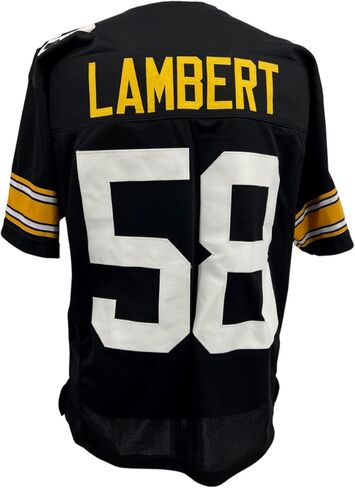 Jack Lambert Jersey Old Number Black Pittsburgh | Unisex Adult Sizes S-5XL Unsigned Custom Sewn Stitched in Saudi Arabia