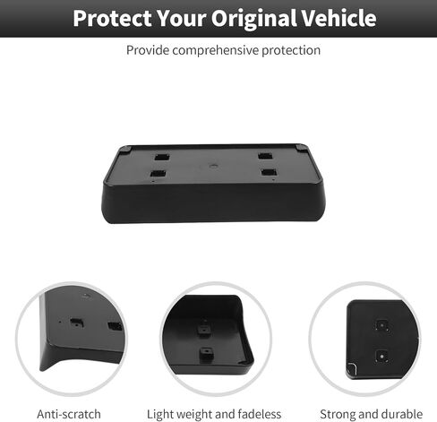 CheroCar Fit for 2015-2025 Dodge Charger Front License Plate Mount Holder Bracket Frame Number Plate Holder Registration Plate Frame Exterior Accessories ABS Black in Kuwait