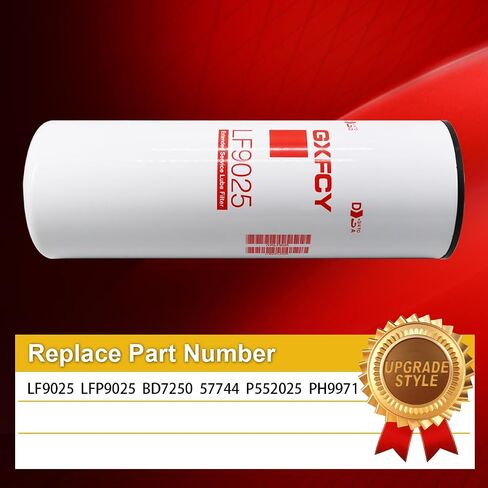 LF9025 مرشح زيت مرشح LUBE استبدال LFP9025 BD7250 57744 P552025 PH9971 متوافق مع International 184 1606 C1 DT466 DT570 Engine (2005-2006) in Saudi Arabia