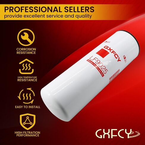 LF9025 مرشح زيت مرشح LUBE استبدال LFP9025 BD7250 57744 P552025 PH9971 متوافق مع International 184 1606 C1 DT466 DT570 Engine (2005-2006) in Saudi Arabia