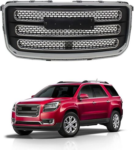 PENSUN Front Bumper Upper Grille Compatible with GMC Acadia – OEM Style Car Grille Assembly – Direct Front Grill Replacement Upgrade(2020-2023) in Saudi Arabia