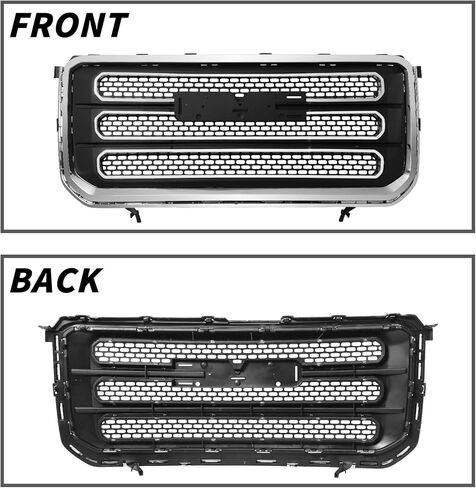 PENSUN Front Bumper Upper Grille Compatible with GMC Acadia – OEM Style Car Grille Assembly – Direct Front Grill Replacement Upgrade(2020-2023) in Saudi Arabia