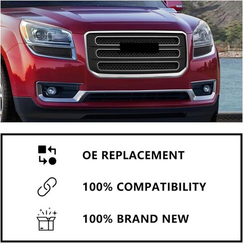 PENSUN Front Bumper Upper Grille Compatible with GMC Acadia – OEM Style Car Grille Assembly – Direct Front Grill Replacement Upgrade(2020-2023) in Saudi Arabia