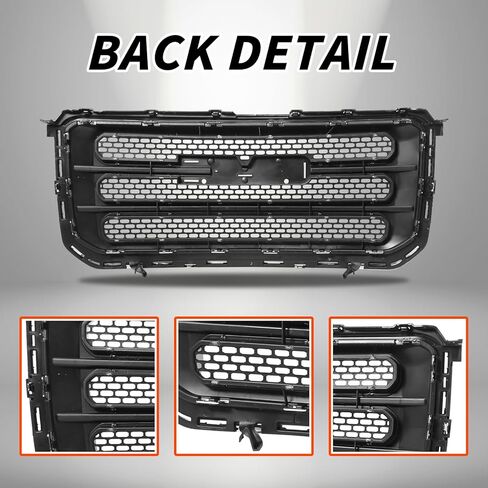 PENSUN Front Bumper Upper Grille Compatible with GMC Acadia – OEM Style Car Grille Assembly – Direct Front Grill Replacement Upgrade(2020-2023) in Saudi Arabia