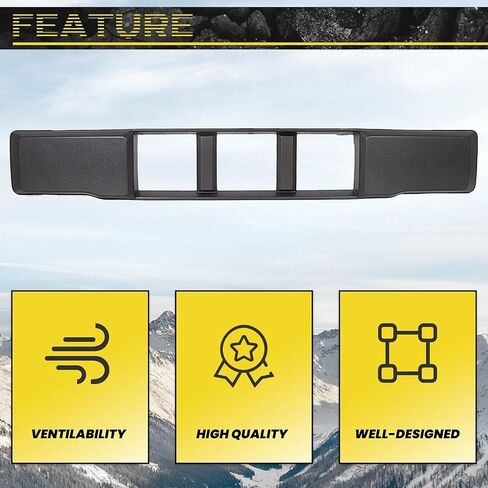 KUAFU Front Bumper Lower Grille Trim Panel Compatible with 2015 2016 2017 Ford F-150 F150 FL3Z17E810CA FO1044110 Bumper Lower Grill Trim Panel Black in Saudi Arabia