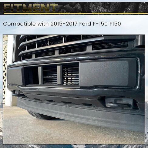 KUAFU Front Bumper Lower Grille Trim Panel Compatible with 2015 2016 2017 Ford F-150 F150 FL3Z17E810CA FO1044110 Bumper Lower Grill Trim Panel Black in Saudi Arabia