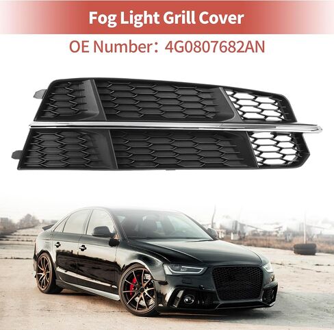 Acropix Fog Light Light Grill الأمامية السفلى من المصد المهد المصد إدراج Audi A6 C7 S-Line 2015-2018 No.4g0807682an in Saudi Arabia