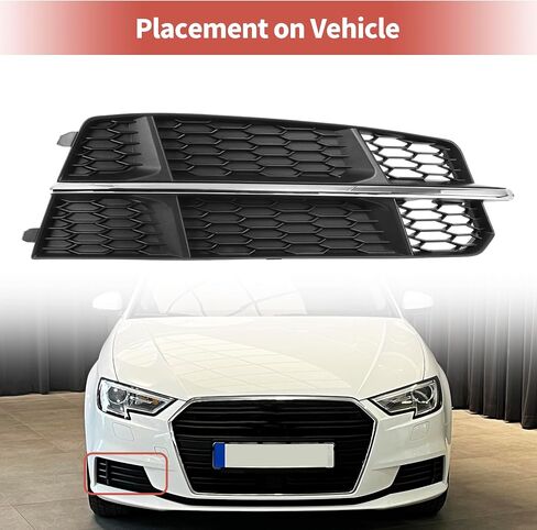 Acropix Fog Light Light Grill الأمامية السفلى من المصد المهد المصد إدراج Audi A6 C7 S-Line 2015-2018 No.4g0807682an in Saudi Arabia