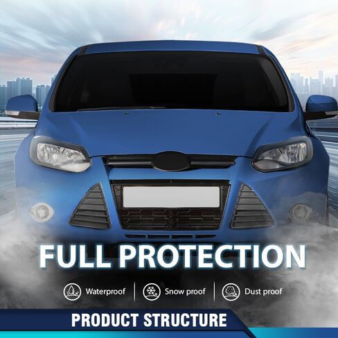 PIT66 Front Bumper Grille Fog Light Lamp Bumper Cover Compatible with Ford Focus 2012-2014 CP9Z-17K946-A, CP9Z-17K946-B in Saudi Arabia