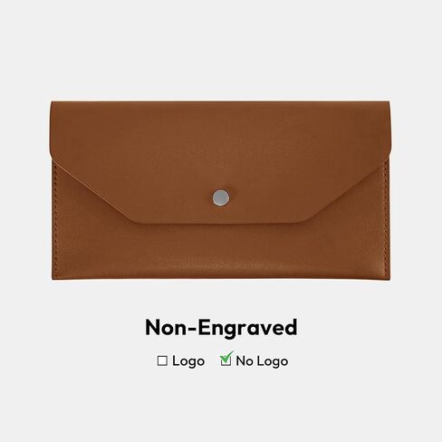 Carrotez Money Envelopes for Cash (PU Leather) Reusable Cash Envelope Wallet for Travel and Budgeting, 1 ea, No Letter Engraving - Black in Saudi Arabia