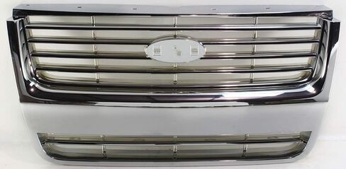 مجموعة مصبغة Garage-Pro متوافقة مع 2006-2008 Ford Explorer Chrome Shell وإدراجها مع توفير الشعار in Saudi Arabia